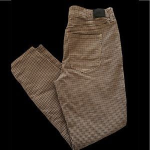 Brown Houndstooth HiRise Jegging